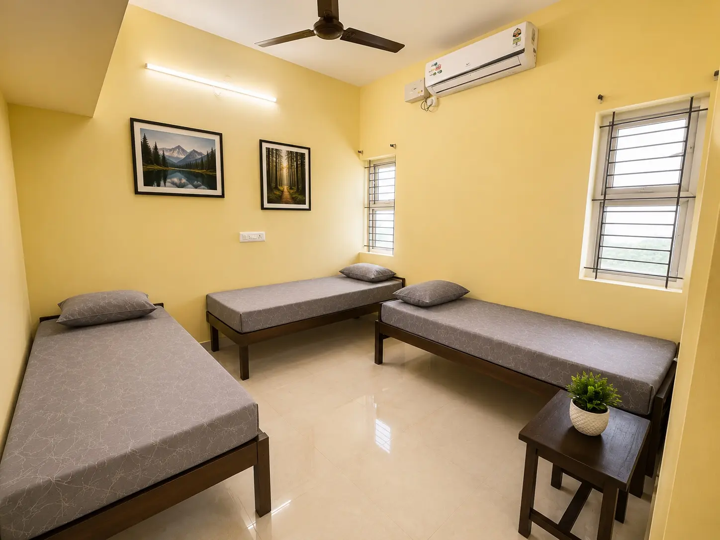 3-sharing PG room at Q Residency, Peelamedu, Coimbatore