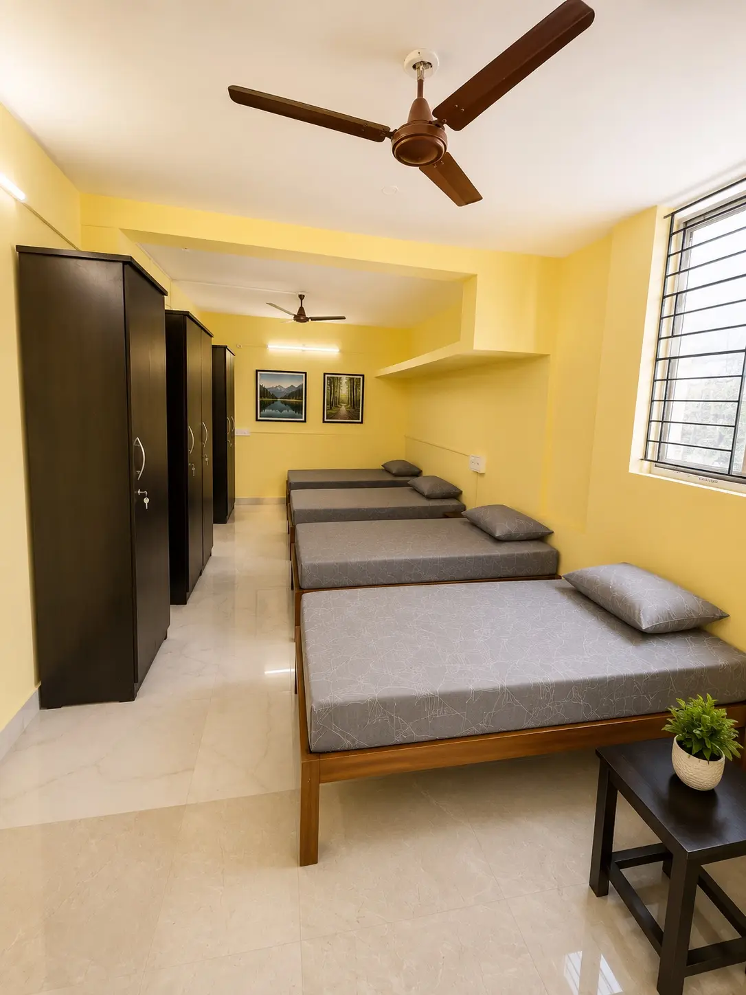 4-sharing PG room at Q Residency, Peelamedu, Coimbatore