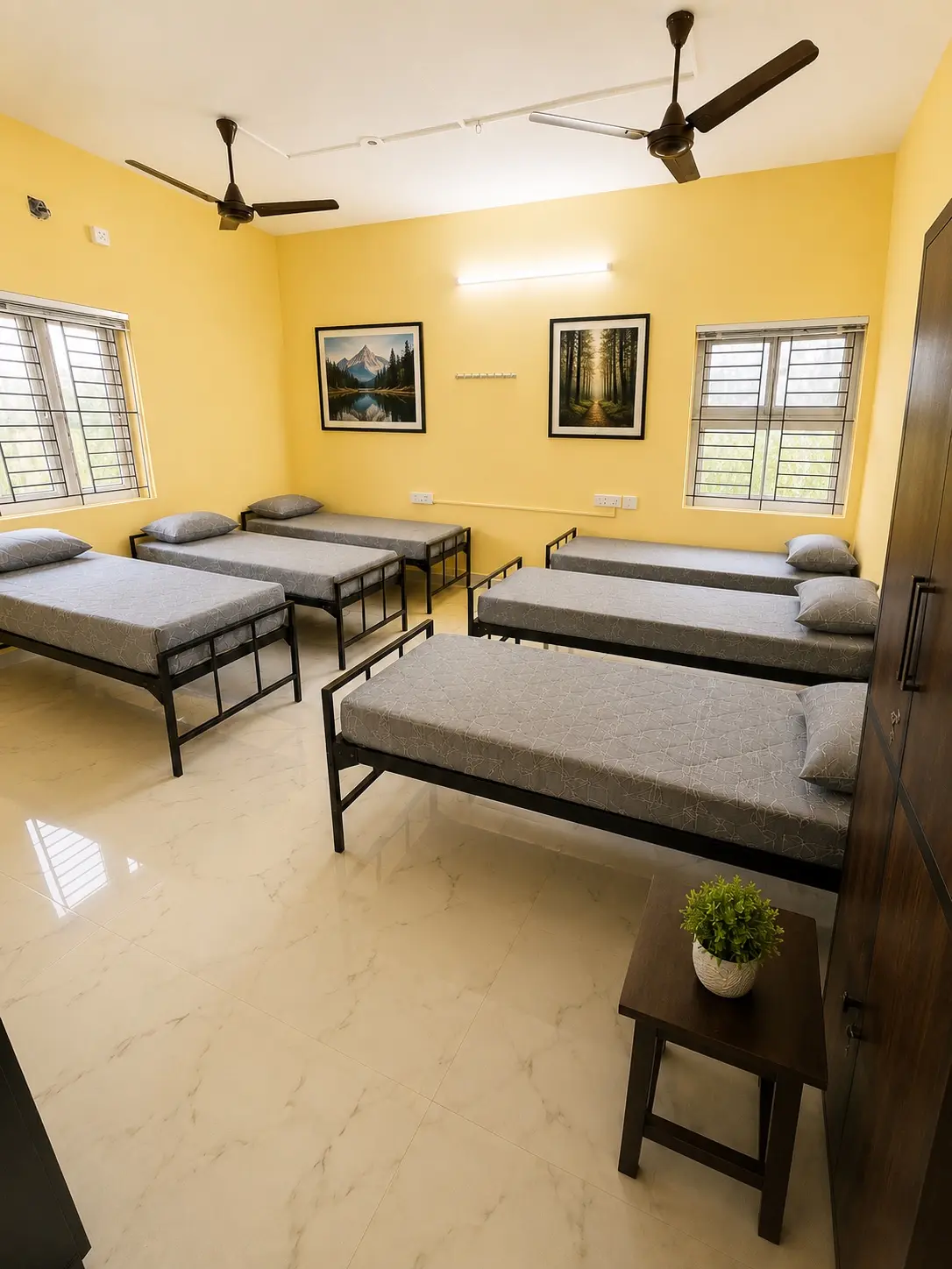 6-sharing PG room at Q Residency, Peelamedu, Coimbatore